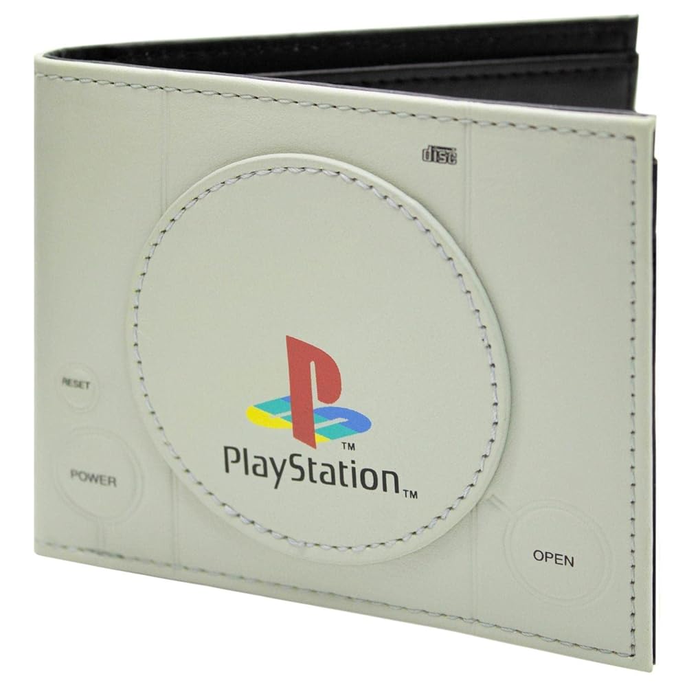Sony Playstation PS1 Console Lecture Grey Wallet, Grey, One